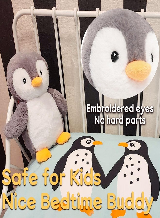 WEIGEDU King Penguin Stuffed Animals with Embroidered Eyes, Baby Penguin Plush Toys for Boy Girl Kids Birthday Christmas Bedtime Gifts, 12 inches - Image 3